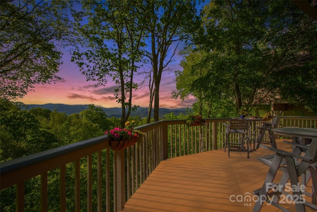 141 Ivy Ridge Rd, Burnsville, NC 28714 - deck with a mountain view