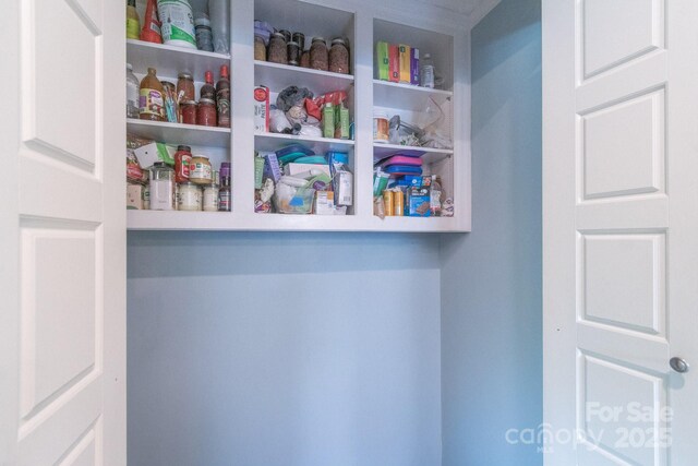 view of pantry