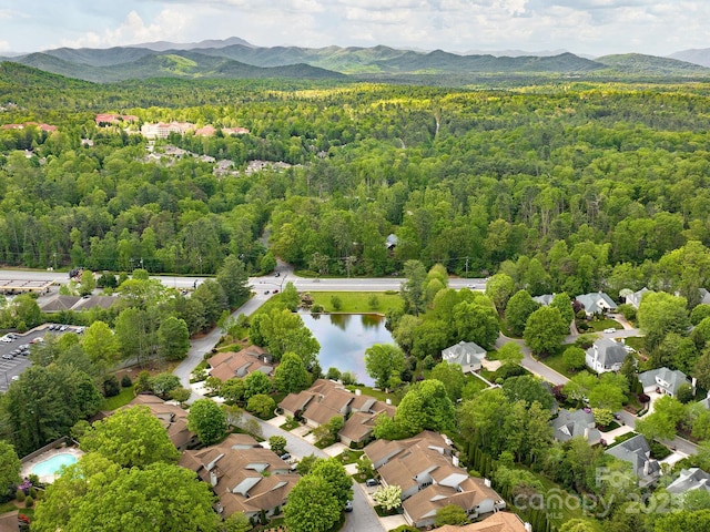 112 Deerlake Dr, Asheville, NC 28803 - aerial view of a heavily wooded area and mountains