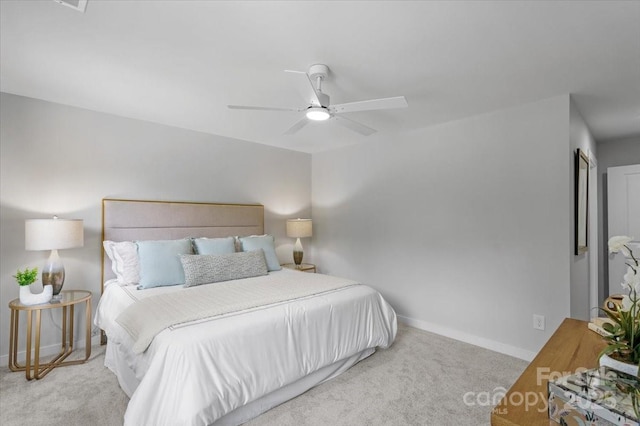 1914 White St Unit A & B, Gastonia, NC 28052 - bedroom featuring ceiling fan, carpet floors, and baseboards