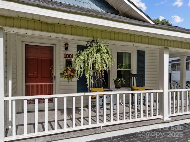 1001 Old Charlotte Rd, Concord, NC 28027 - view of exterior entry featuring a porch