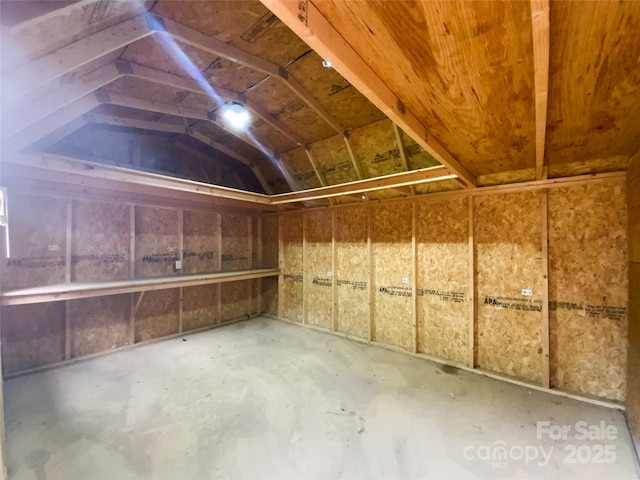 view of storage room