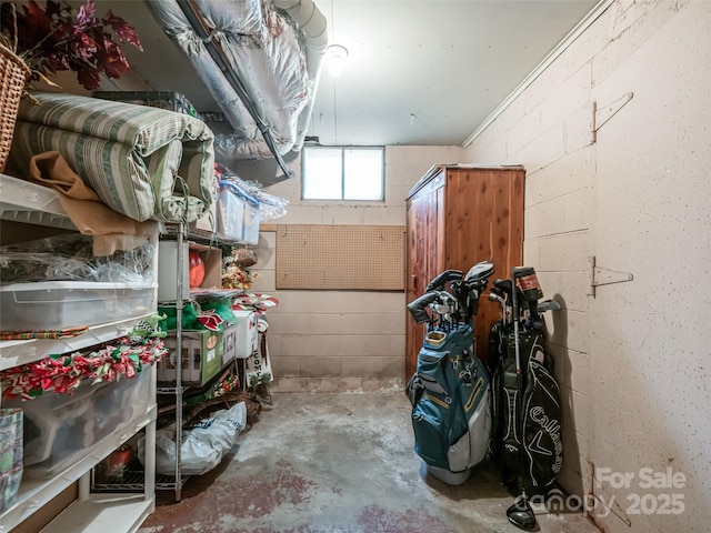 view of storage