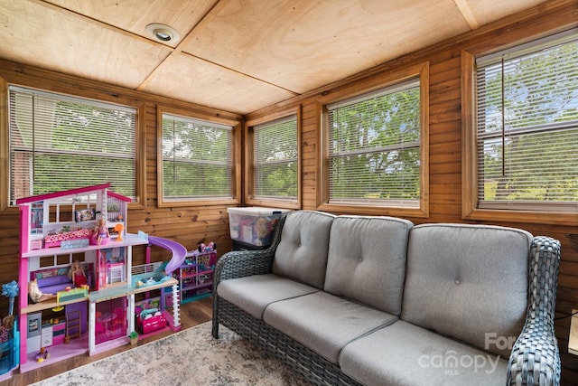 sunroom featuring a wealth of natural light