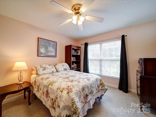 2547 Bill Thompson Rd, Lancaster, SC 29720 - bedroom with carpet floors, baseboards, and a ceiling fan