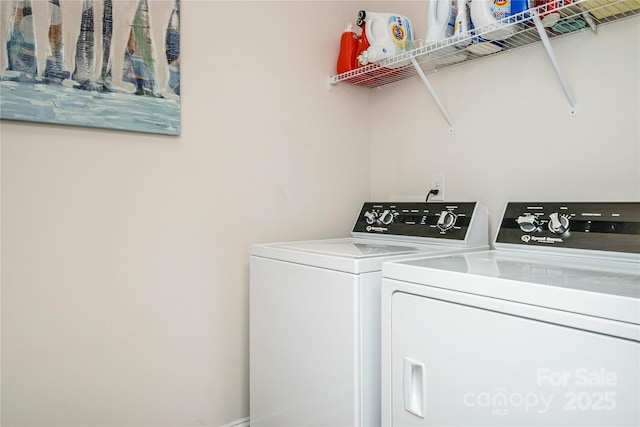 70 Cameo Dr, Flat Rock, NC 28731 - clothes washing area with independent washer and dryer