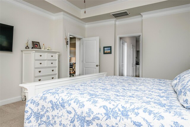 70 Cameo Dr, Flat Rock, NC 28731 - bedroom with carpet floors, ornamental molding, and baseboards