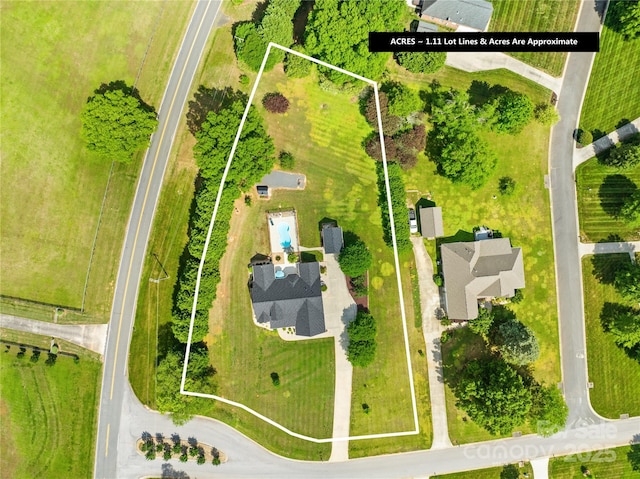 aerial overview of property's location with property boundaries highlighted