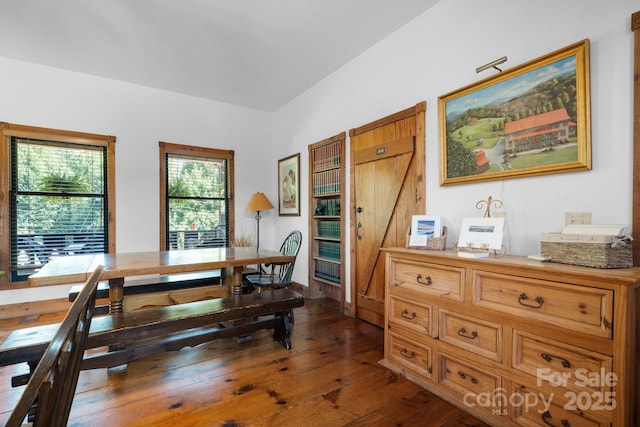 dining room featuring dark wood finished floors