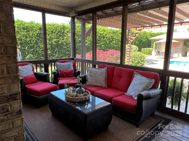 3000 J R Ct, Stanley, NC 28164 - sunroom / solarium with outdoor lounge area
