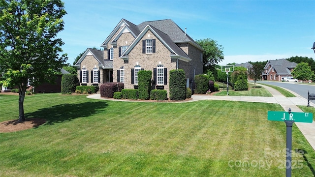 3000 J R Ct, Stanley, NC 28164 - view of front of home with brick siding and a front yard