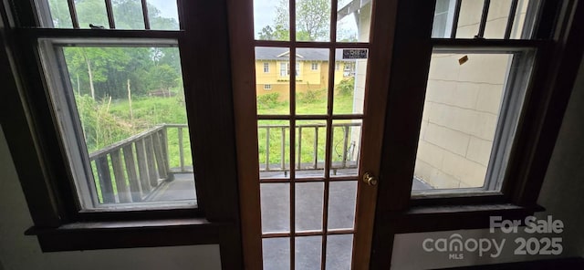 doorway featuring a healthy amount of sunlight