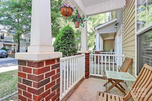 5943 Pisgah Way, Charlotte, NC 28217 - view of patio / terrace with a porch