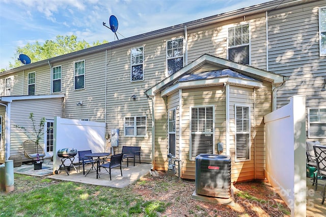 5943 Pisgah Way, Charlotte, NC 28217 - rear view of property with a patio and cooling unit