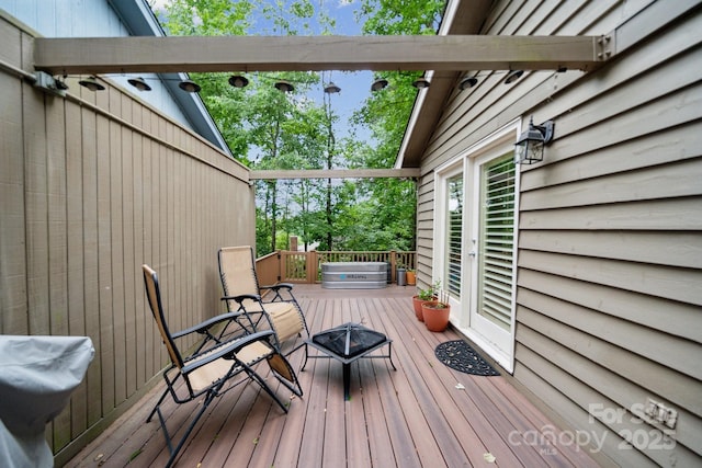 view of wooden terrace