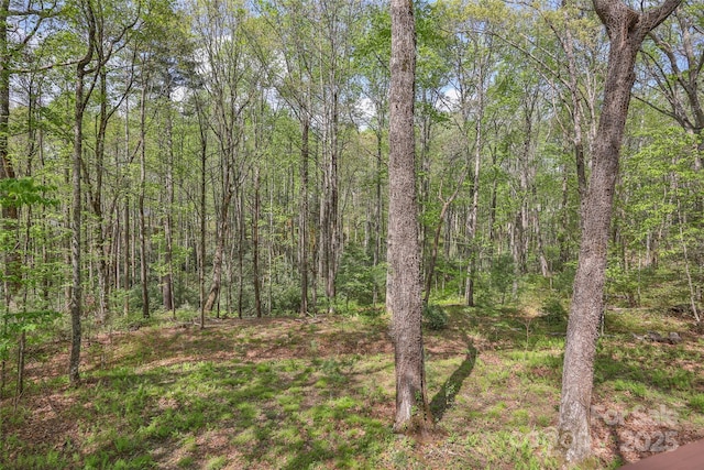 view of landscape with a view of trees