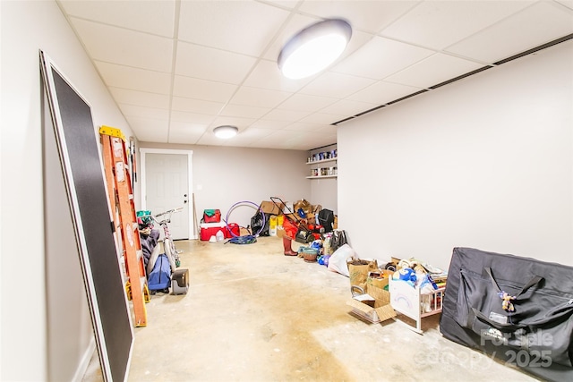 18 Benzington Way, Leicester, NC 28748 - finished below grade area with a drop ceiling