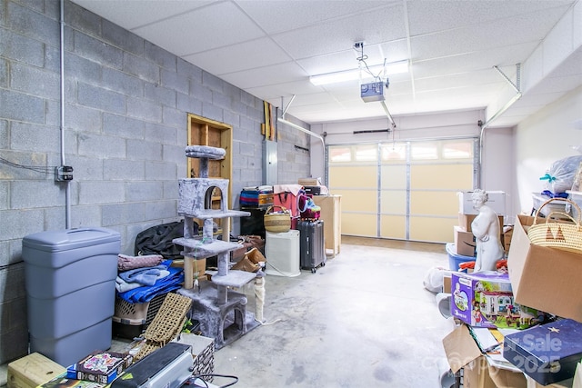 18 Benzington Way, Leicester, NC 28748 - garage featuring a garage door opener and electric panel