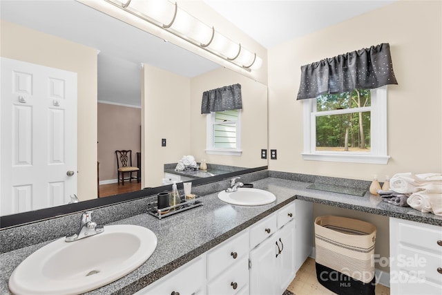 full bath with double vanity