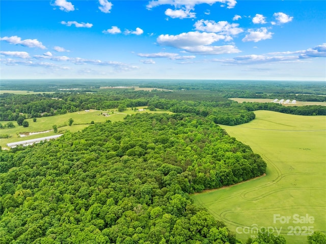 drone / aerial view of a forest