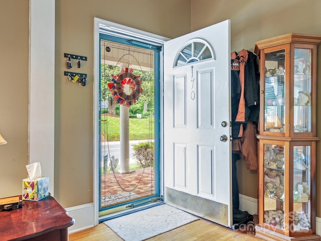170 8th Ave, Cramerton, NC 28032 - entrance foyer with wood finished floors