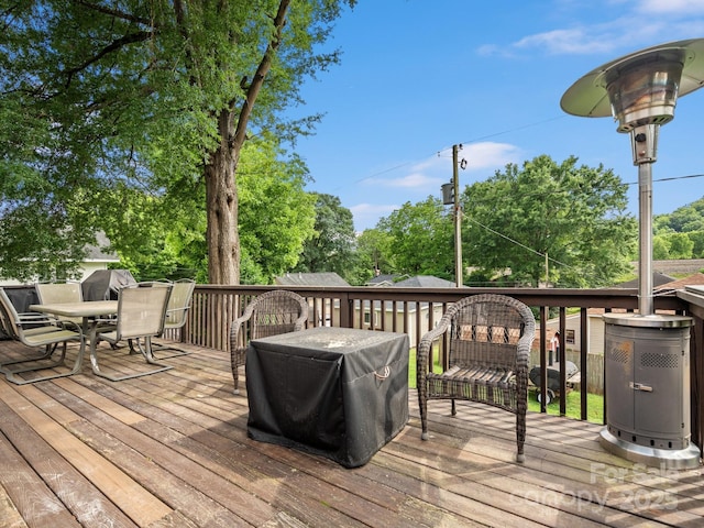 170 8th Ave, Cramerton, NC 28032 - wooden terrace featuring outdoor dining area