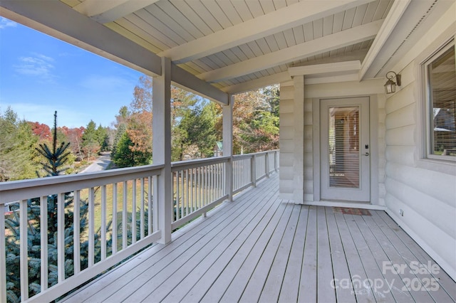 969 Twin Bridges Dr, Fleetwood, NC 28626 - view of deck