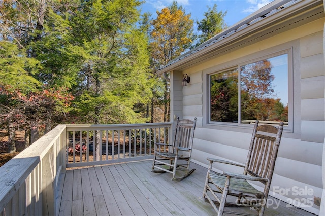969 Twin Bridges Dr, Fleetwood, NC 28626 - view of deck