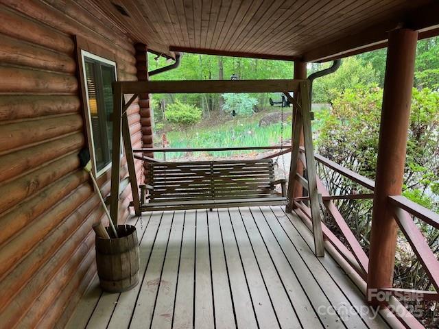 137 Amys Ridge Rd, Lake Lure, NC 28746 - view of wooden terrace
