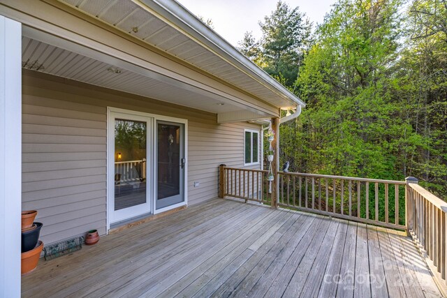 958 Alta Vista Ln, Sparta, NC 28675 - view of wooden deck