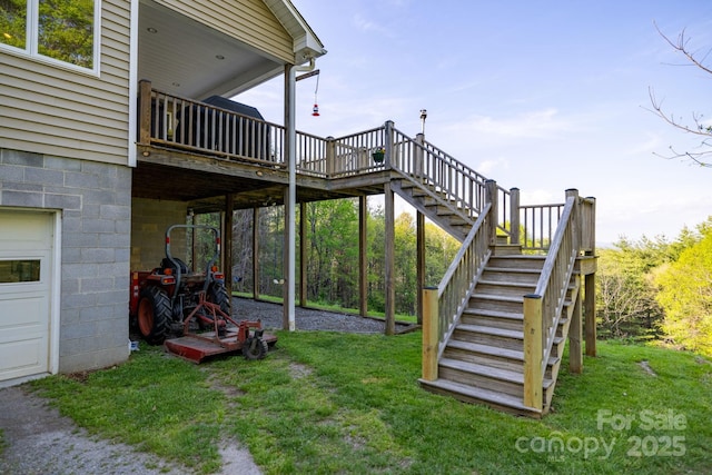 958 Alta Vista Ln, Sparta, NC 28675 - exterior space with a deck and stairway