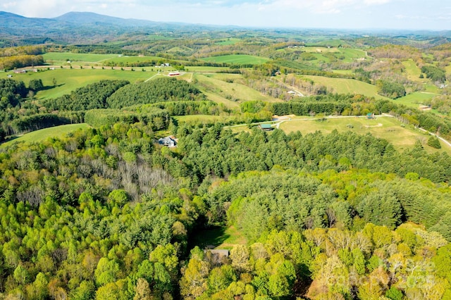 958 Alta Vista Ln, Sparta, NC 28675 - birds eye view of property with a wooded view