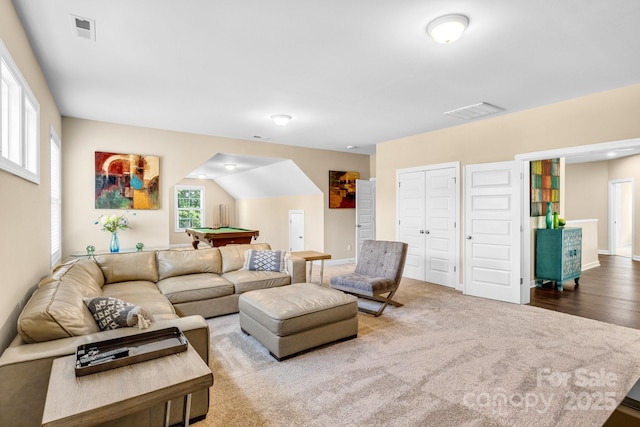 2854 Harlinsdale Dr, Rock Hill, SC 29732 - living area featuring pool table, visible vents, and baseboards