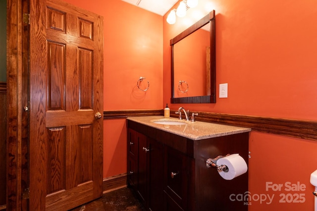 bathroom with vanity