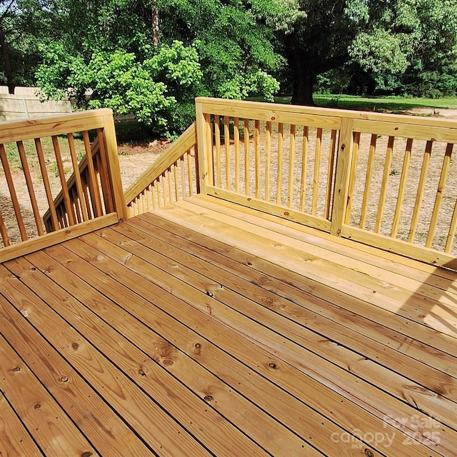 3114 Ansonville Rd, Marshville, NC 28103 - wooden terrace featuring view of scattered trees