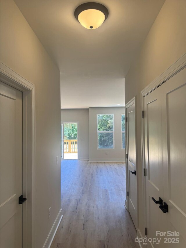 3114 Ansonville Rd, Marshville, NC 28103 - hallway with wood finished floors and baseboards