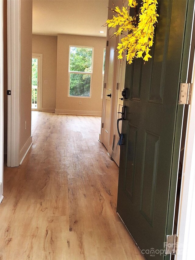 3114 Ansonville Rd, Marshville, NC 28103 - foyer with light wood-type flooring and baseboards