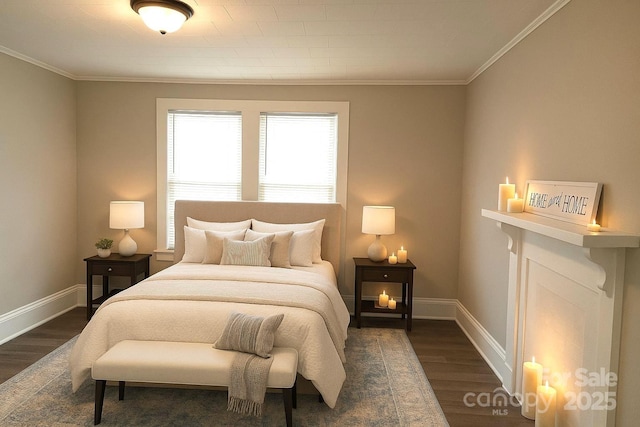 169 Freeze Ave NW, Concord, NC 28025 - bedroom featuring dark wood-type flooring and ornamental molding