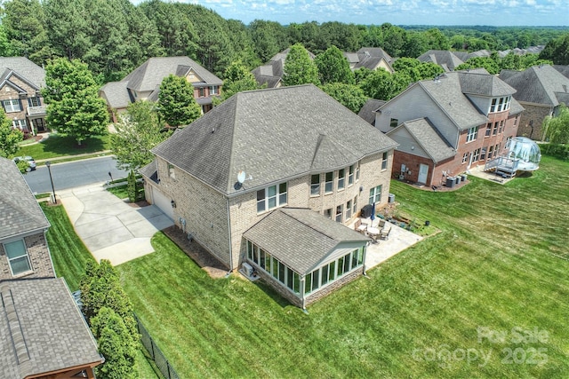 9825 Ardrey Woods Dr, Charlotte, NC 28277 - bird's eye view featuring a residential view