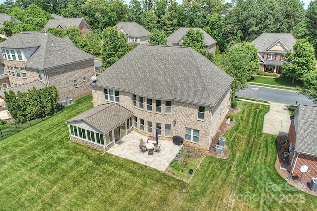 9825 Ardrey Woods Dr, Charlotte, NC 28277 - birds eye view of property