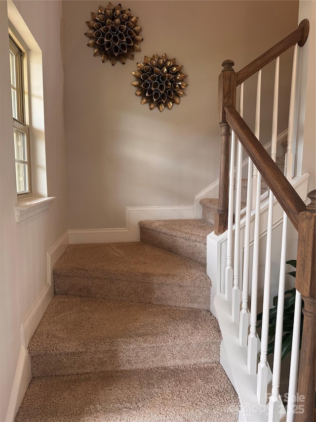 704 Robert Moses Dr Unit 121, Gastonia, NC 28056 - stairway with carpet floors