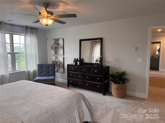 704 Robert Moses Dr Unit 121, Gastonia, NC 28056 - bedroom with baseboards, visible vents, and light carpet