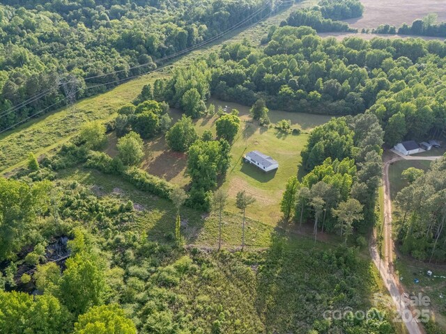 aerial view of sparsely populated area