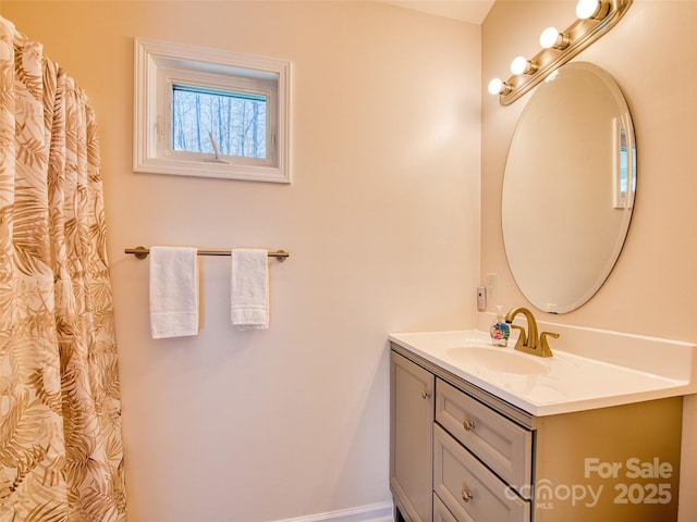 bathroom with vanity