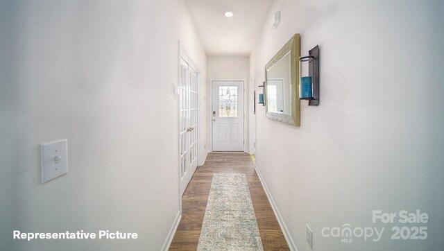 129 Way Cross Ln, Troutman, NC 28166 - hall with wood finished floors and recessed lighting