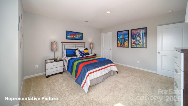 129 Way Cross Ln, Troutman, NC 28166 - bedroom with carpet floors and recessed lighting