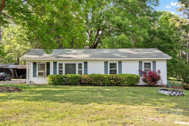 130 Casper Rd, Gold Hill, NC 28071 - single story home with a chimney and a front yard
