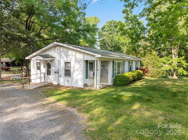 130 Casper Rd, Gold Hill, NC 28071 - view of front of property with cooling unit and a front lawn