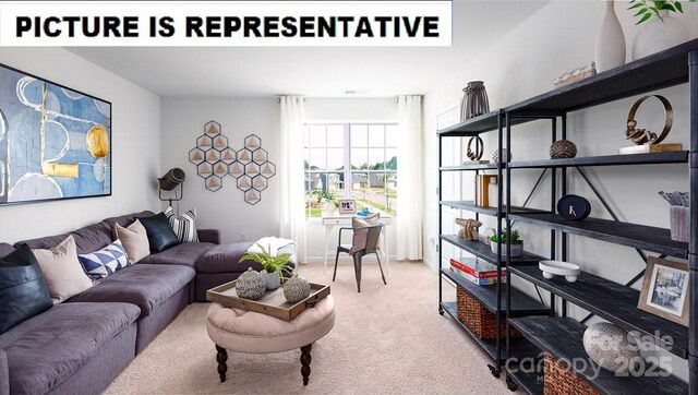 111 Way Cross Ln, Troutman, NC 28166 - living area with light colored carpet