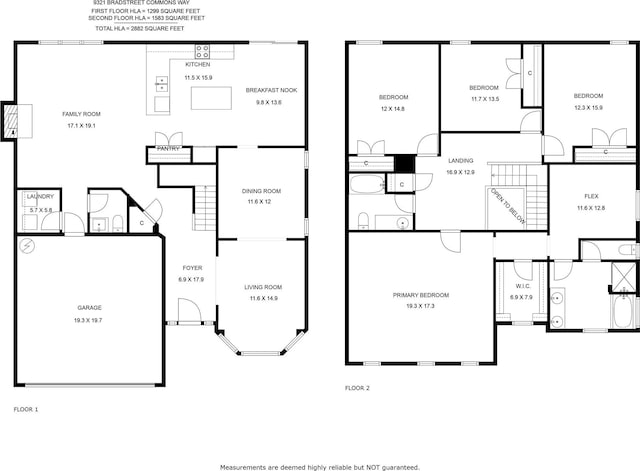 9321 Bradstreet Commons Way, Charlotte, NC 28215 - property floor plan
